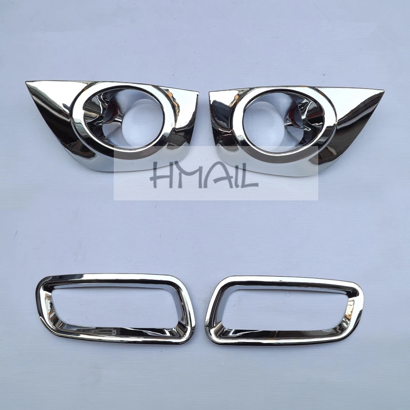 

Fog lamp trim FOR renault koleos 2012 13 14 FRONT REAR ABS chrome fog light car-styling plastic plating protect cover stickers