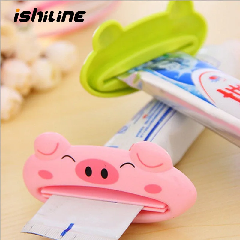 Bathroom Home 1pc 9cm*4 cm Cute Tube Rolling Holder Squeezer Easy Cartoon Toothpaste Dispenser Accessories