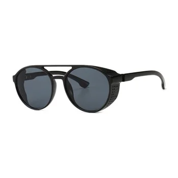 

Classic Retro Round Steampunk Men Sunglasses Women Luxury Punk Celebrity Fashion Sun Glasses