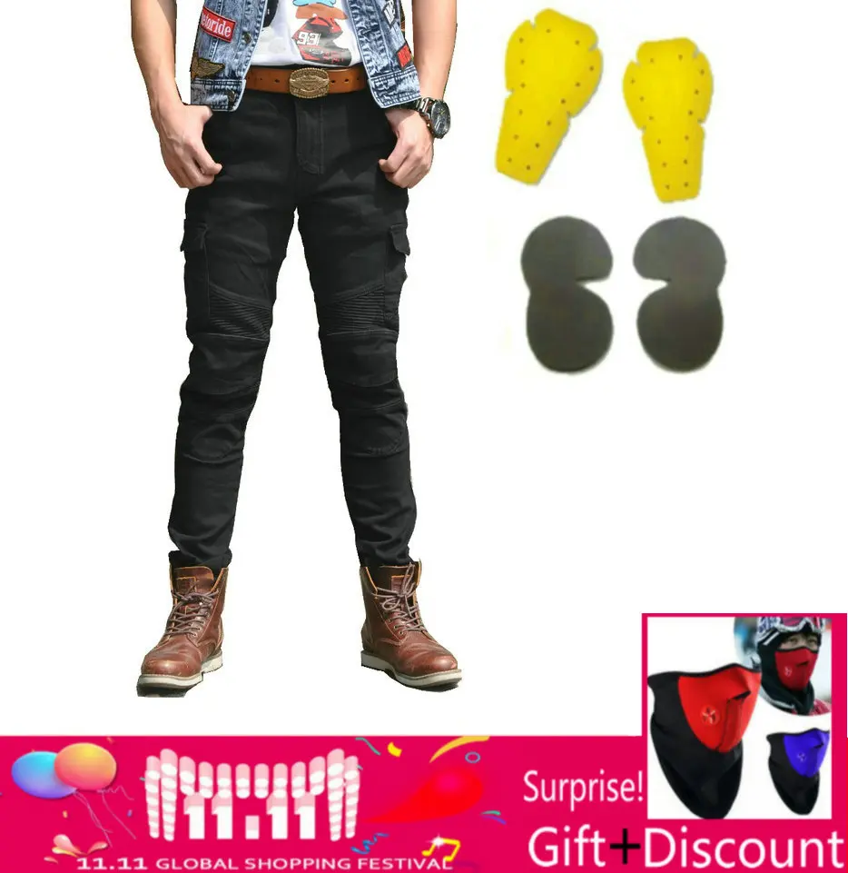 

New Motorcycle Pants Men Moto Jeans Motorcycle Trousers Riding Motorbike Motocross Pants Pantalon Protective Gear Moto Pants