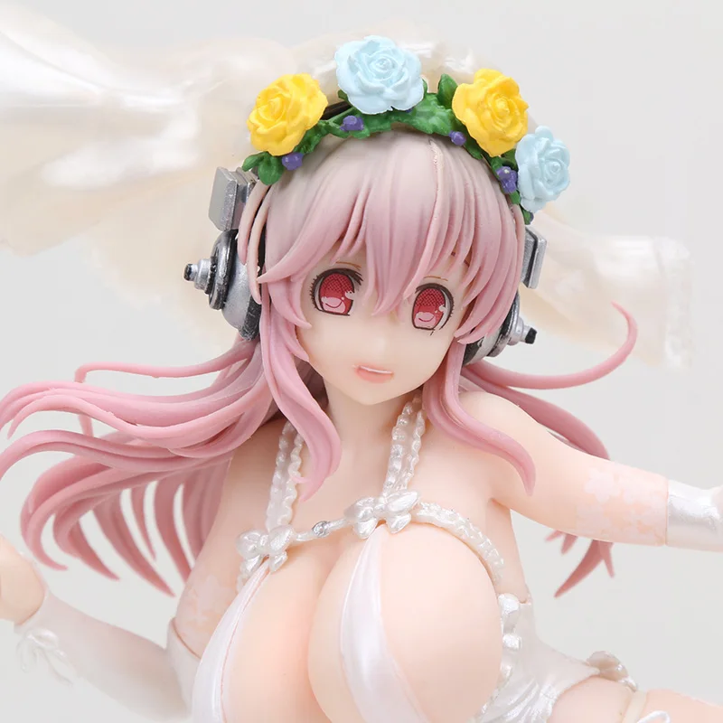 Super Sonico Hot Girl Wedding Dress Ver Swimsuit Bikini Pvc