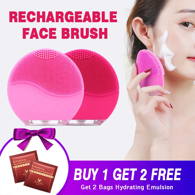 Skin Care Tools Mini Electric Vibrator Massager Facial Cleansing Brush