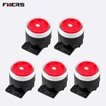 FUERS 5 шт. 10 120dB громко сигнализация сирена мини проводной звуковой сигнал сирены Для домашняя система охранной сигнализации W17 W18 W20 8218G 10A G2 G18 G19