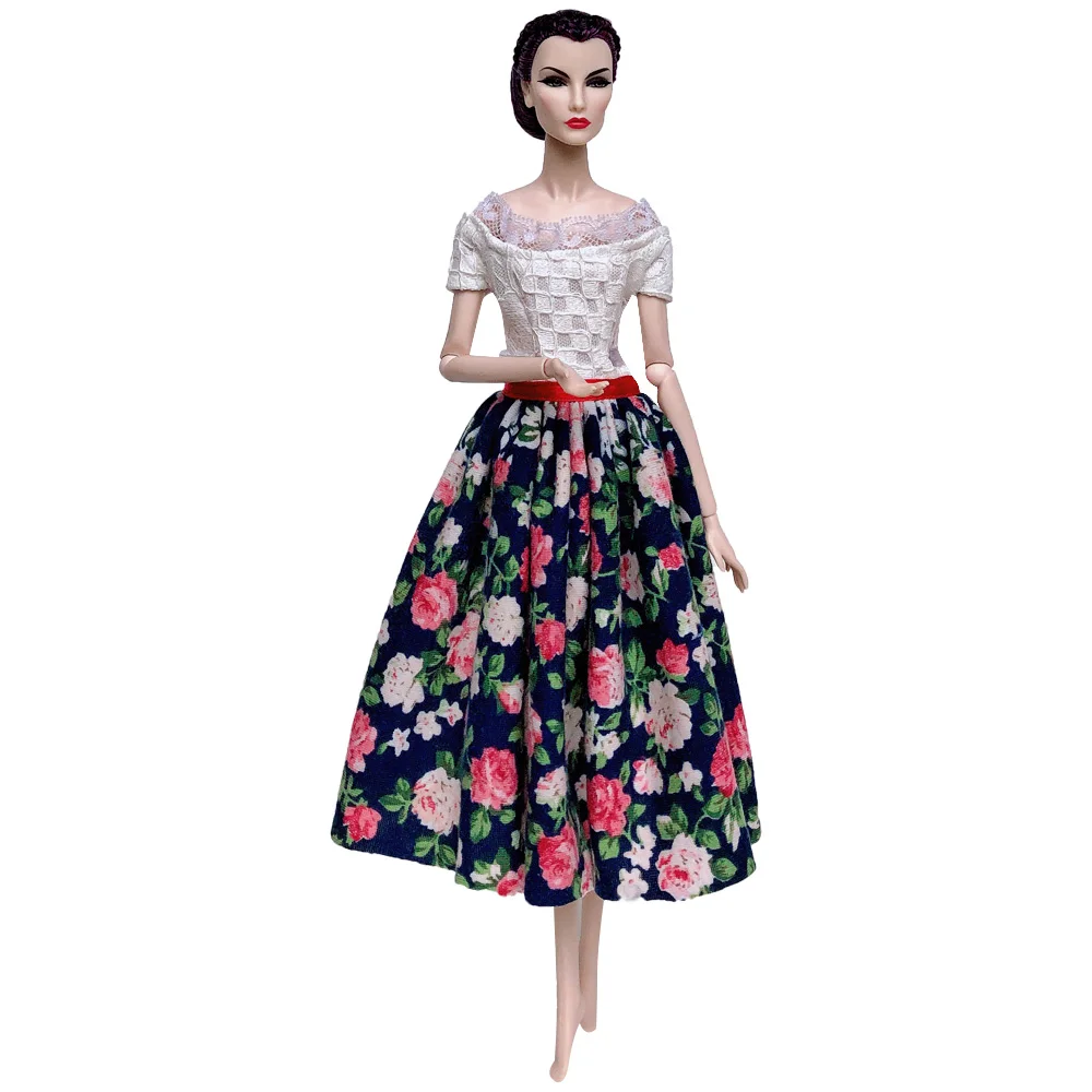 NK Mix стиль принцесса кукла ручной работы Colthes модное платье леди крутой наряд для куклы Барби аксессуары детские игрушки JJ