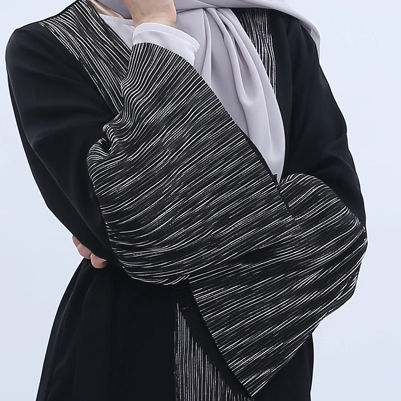 Открытое кимоно абайя, Турция, Дубайский Мусульманский платье хиджаб абайя, кафтан для женщин, кафтан, мусульманская одежда, Jilbab Femme Musulman Cothes