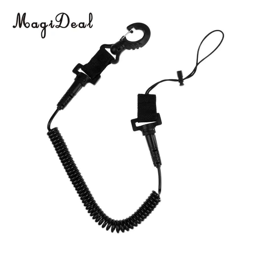 MagiDeal Scuba Diver Coil Lanyard for Dive Torch Camera/Scuba Diving