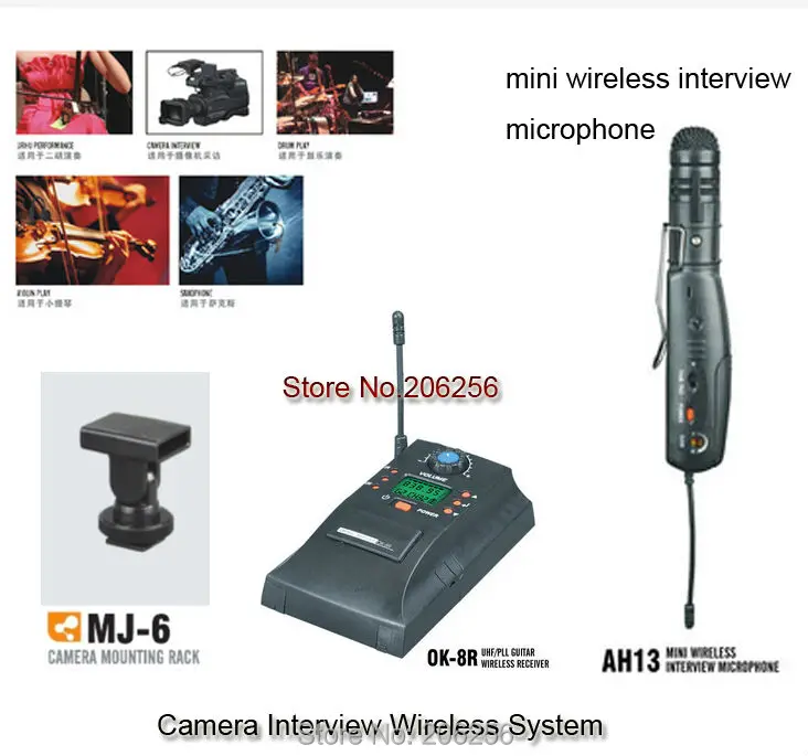 Hot selling camcorder to interview Camera Mount Wireless Microphone