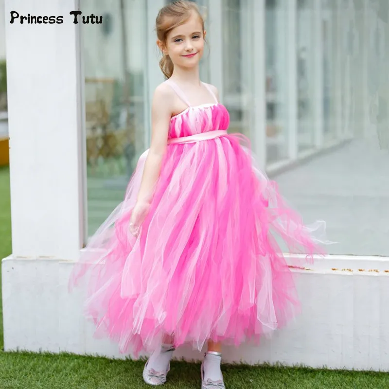 Hot Princess Flower Girl/'s Dresses Ruffles Ball Gown Girl/'s Gowns For Wedding