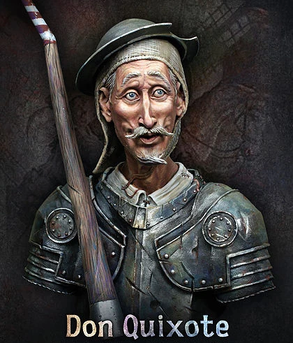 

1/9 Scale Resin Bust Don Quixote