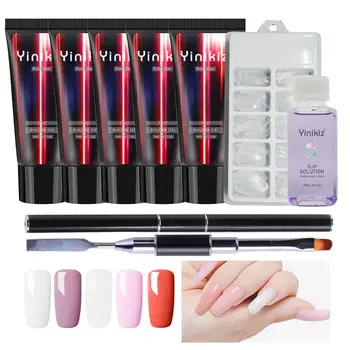 

Nail Art Home Decor Poly Gel Set UV Acryl Builder Poly gel Fast Dry Nail Art Tools Design Pro Long Natural Nail Jelly Gel Polish