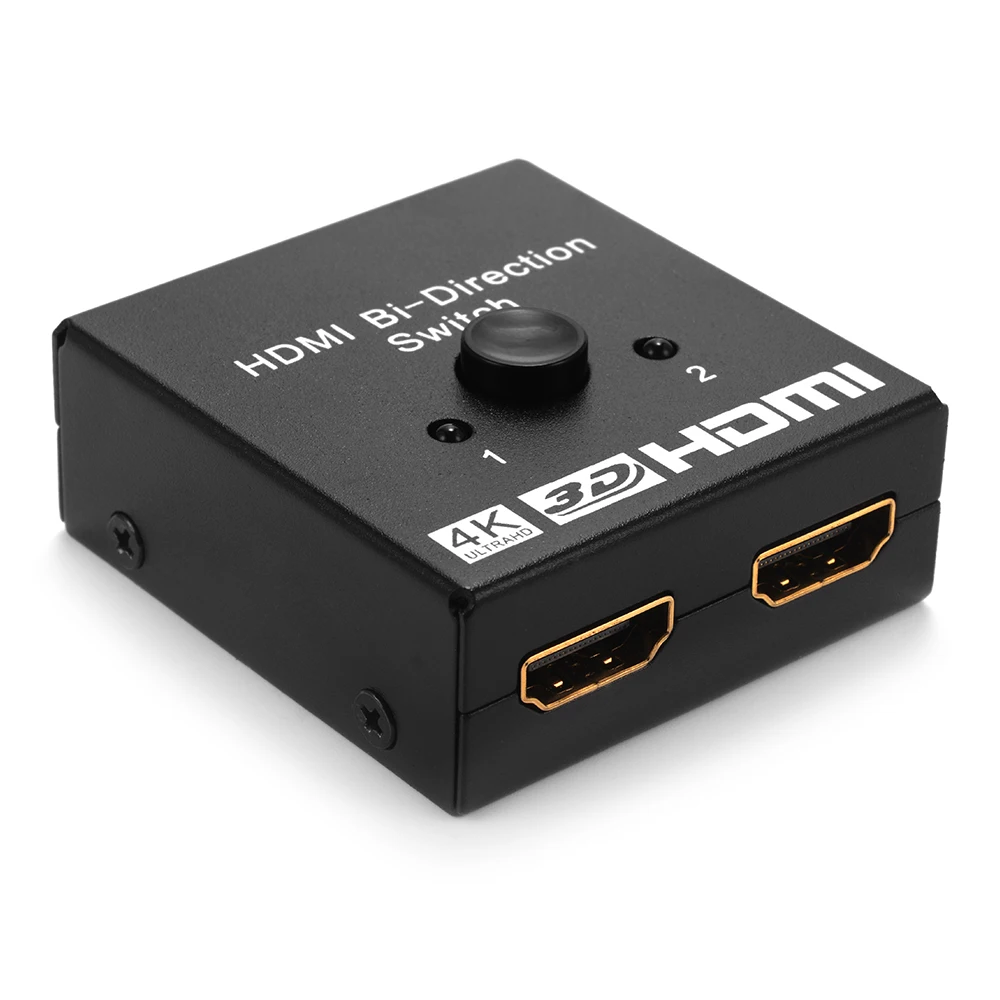2 Port HDMI Bi directional Switch 2x1 Switcher 1x2 Splitter Selector 3D