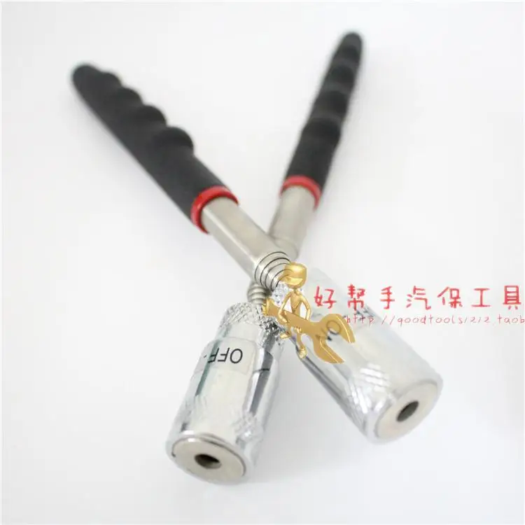 

Magnetic telescopic suction wand with LED light telescopic powerful suction iron bars, sticks and rods magnetic attraction picku