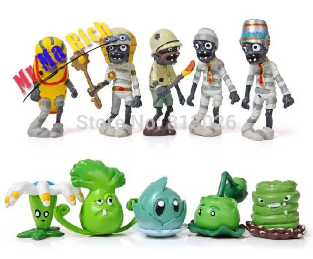 10pcs/set Plants Vs Zombies 2 Pvz Classical Pvc Brinquedos Collection Figures Toys Anno00404a | Игрушки и хобби