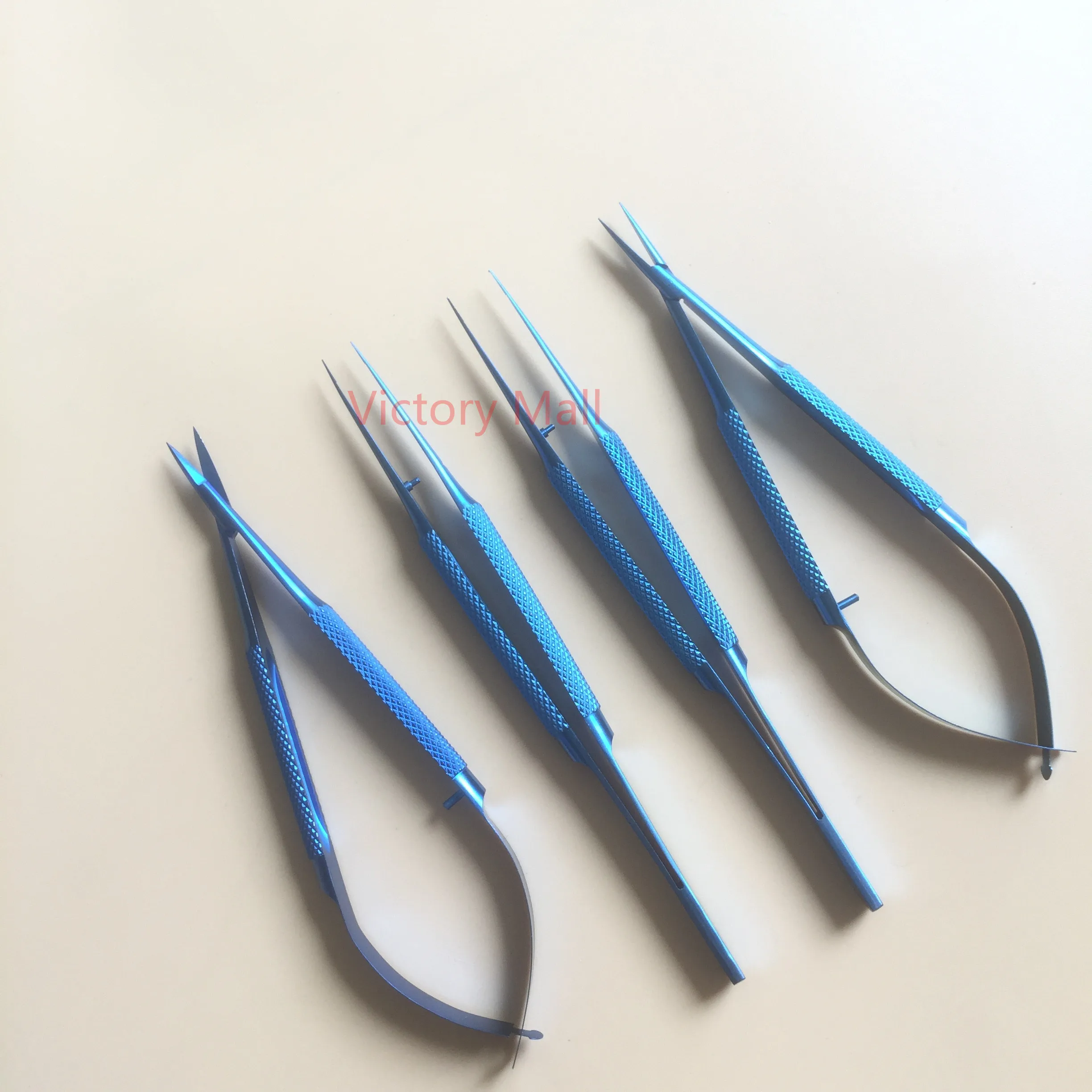 

12kits (6pcs/kit) titanium microsurgical instruments scissors needle holder forceps 14cm