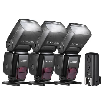 

Andoer AD560 IV Universal 2.4G Wireless On-camera Slave Speedlite GN50*3+Flash Trigger for Canon Nikon Sony A7 Series DSLR*1