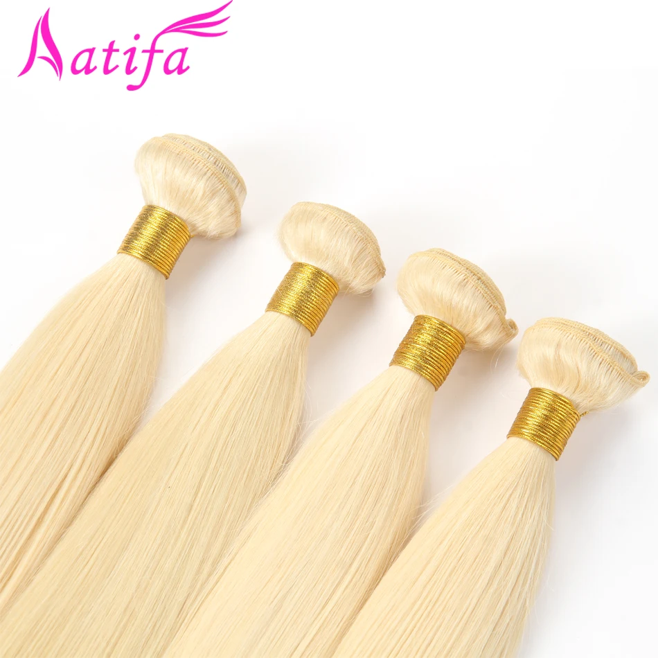 #613 Brazilian Straight Hair Bundles Human Hair Weave Bundles 3pcs Blonde Color 10-28 inch Aatifa Remy Hair Extension #613 Brazilian Straight Hair Bundles Human Hair Weave Bundles 3pcs Blonde Color 10-28 inch Aatifa Remy Hair Extension