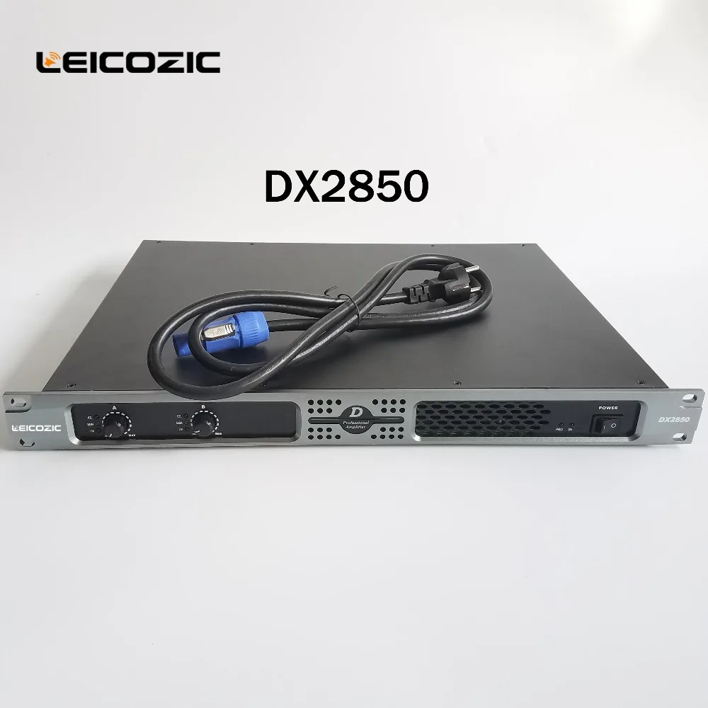 Leicozic DX2850 1u усилители 1400 Вт RMS amplificador аудио 2 Канальные усилители усилитель высокой мощности профессиональные сценические звуковые системы