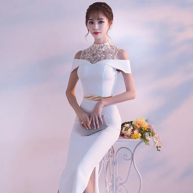 FADISTEE cocktail party prom Dresses Vestido de Festa lace ivory tea length style sexy see through backless