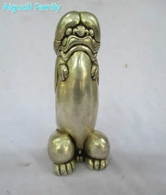 Kunst Sammlung Alte Chinesische Handgemachte Tibet Silber Sexuelle