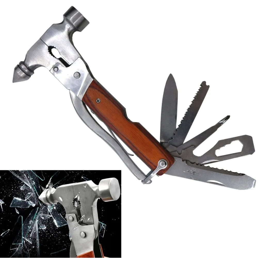 16 In 1 Multi Functional Safety Hammer Window Glass Breaker Emergency Seat Belt Cutter for Car Rescue HY82 | Инструменты