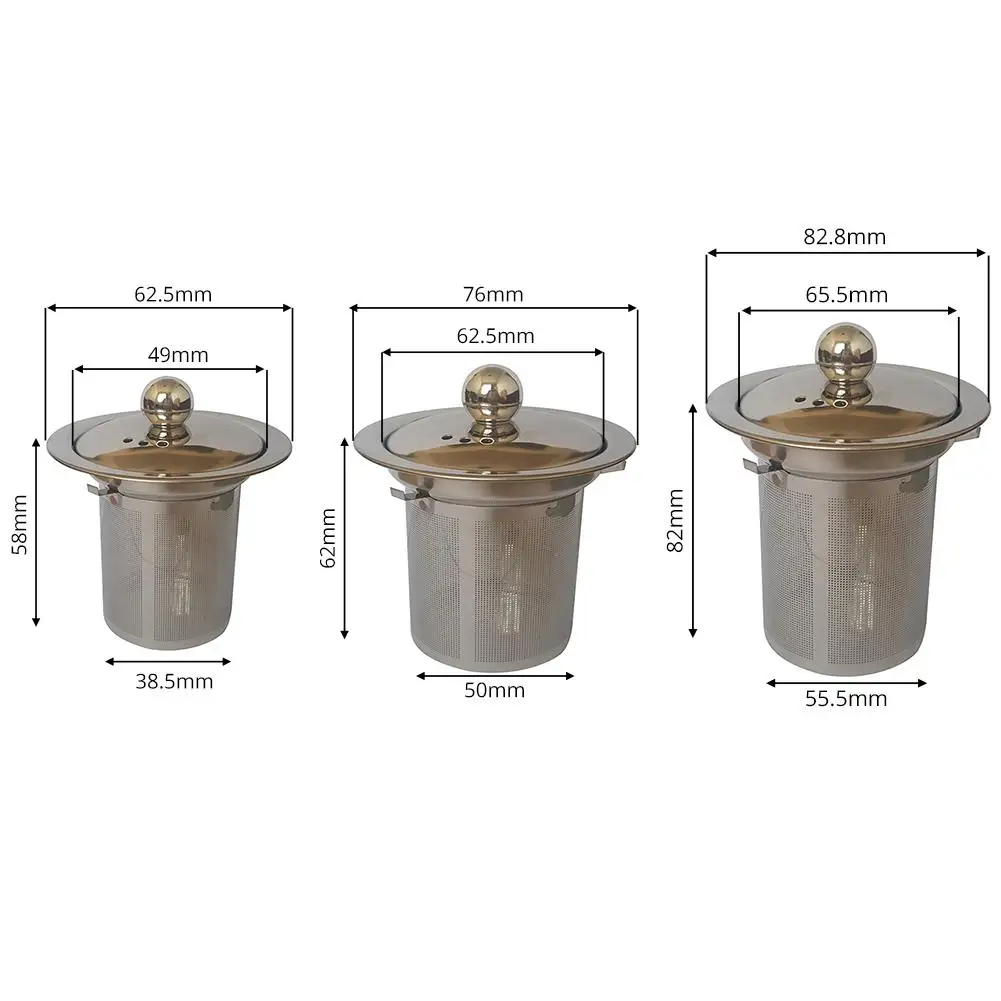 Абсолютно многоразовый ситечко для чая из нержавеющей стали сетчатая корзинка для заварки рассыпных чайных листьев Фильтр для травяного настоя для кружки Чайный горшок чайная посуда