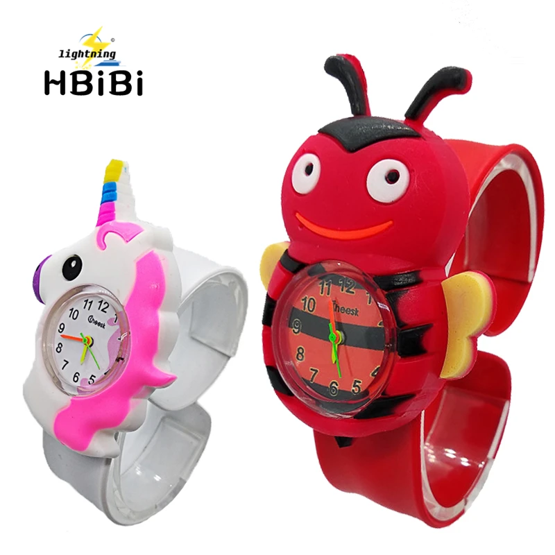3D bee horse pattern Kids Watches slap Pat Wrist Watch Electronic Sports children Watch boys girls baby clock relogio masculino