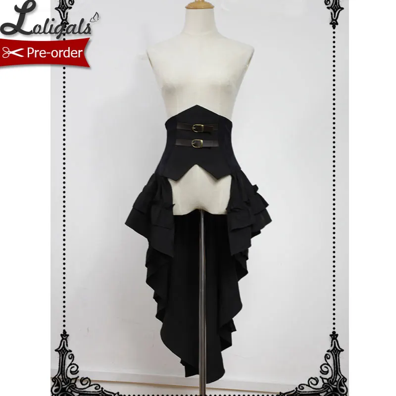 Юбка оверсайз в стиле Лолита готическом с гофрированной юбкой|skirt with ruffles|waist