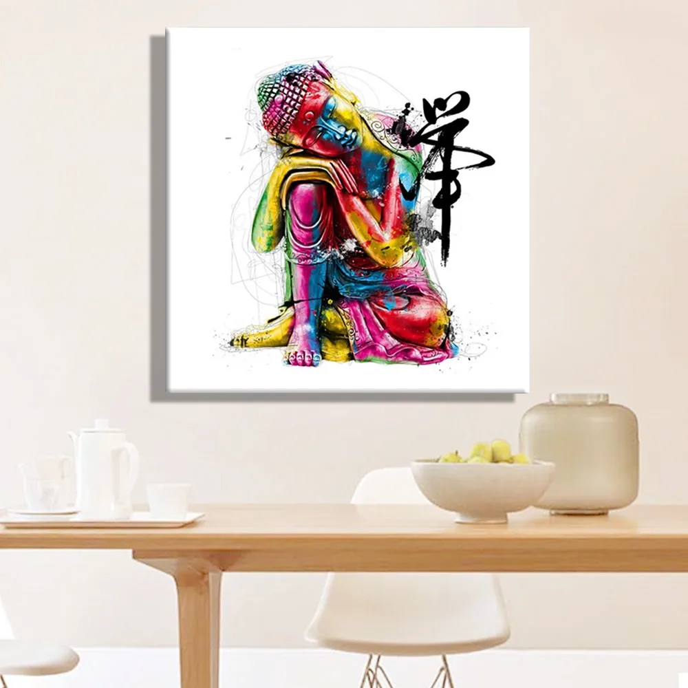 1 шт. Настенная картина с изображением Будды|buddha oil painting|portrait paintingcanvas prints |