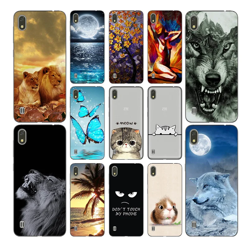 

Soft Silicone Case For ZTE A530 Case Coque For ZTE Blade A530 ZTE A606 Cover Flowers Painted Cases Back Fundas Housings zte a530