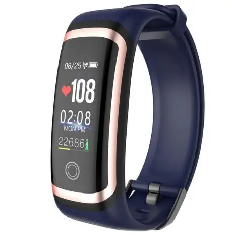 Lerbyee M4 фитнес-трекер монитор сердечного ритма NRF52832 водонепроницаемый напоминание о звонке умный браслет для мужчин и женщин часы для iOS Android - Цвет: gold blue