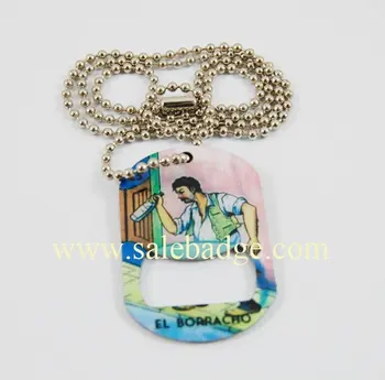 

Professional customize fashion dog tag army tag hip hop bottle openers