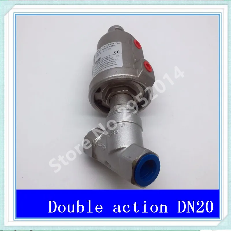 DN20 304 stainless steel pneumatic Angle seat valve with high