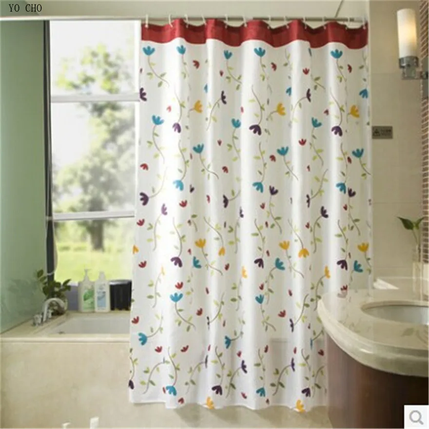 Shower Curtain Mildew-Free Polyester Fabric Waterproof fast /& Free shipping post