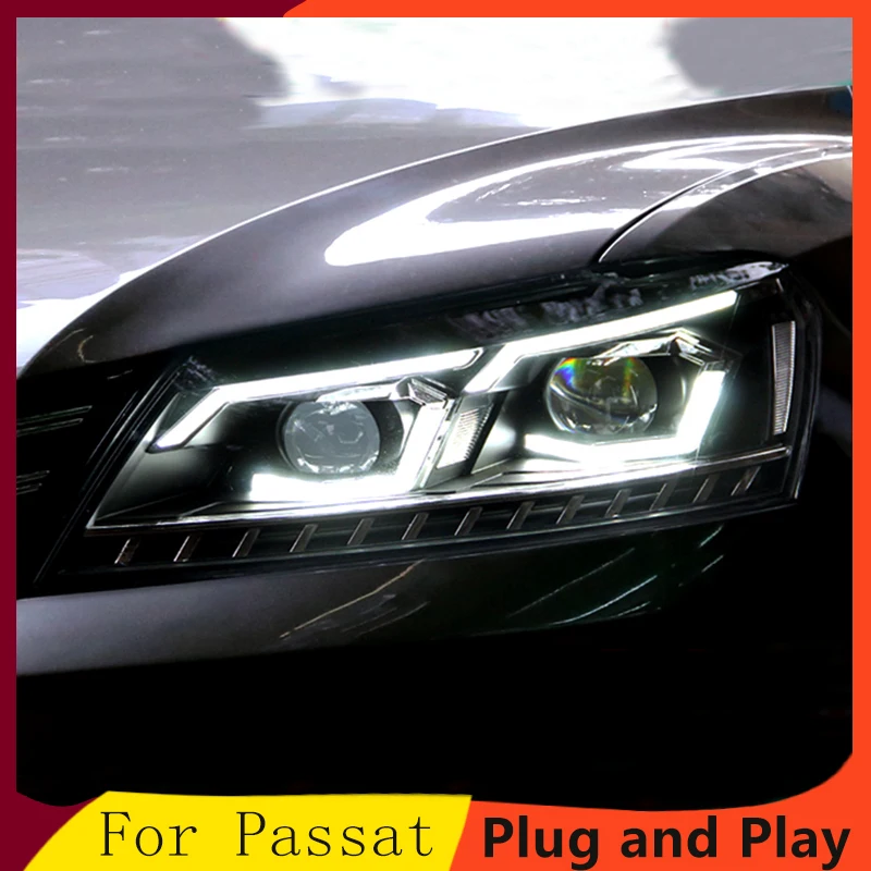 

KOWELL Car Styling for VW Passat B7 US Verson 2012-2016 Headlight For Passat B7 Headlight DRL D2H dynamic turn signal Hid Bi Xen