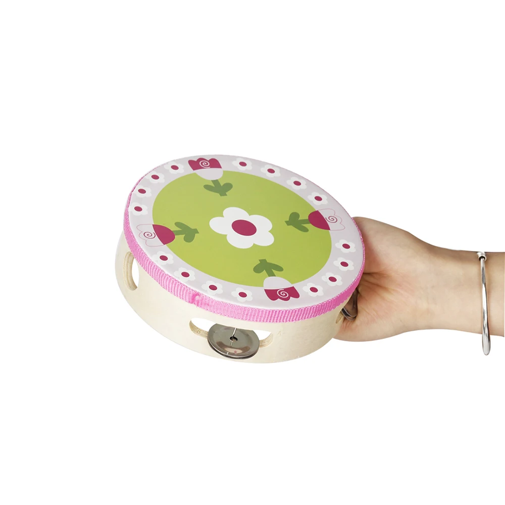 1 шт./упак. " ручной бубен ручного барабана ударная игрушка с 4 комплектами металлические Jingles для детских игр 4 узора