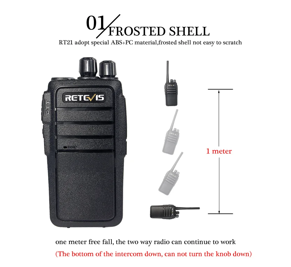 10 шт. Ручной радио иди и болтай Walkie Talkie S Retevis RT21 2,5 W 16CH UHF VOX скремблер Портативный 2 Way Радио для ресторан отеля Охота