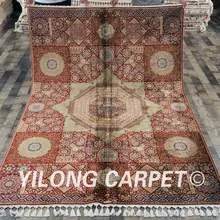 Yilong 5," x8. 3" большой ручной работы Восточный шелк китайский персидский ковры(CQG26A5.6x8.3