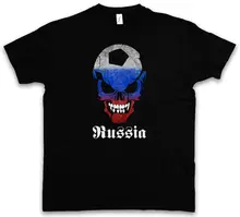 RUSSIA RUSSIAN Footballer SOCCER SKULL FLAG T-SHIRT - russian Fan Hooligan Free shipping Harajuku Tops t shirt Fashion Classic free shipping xgecu v8 05 russian