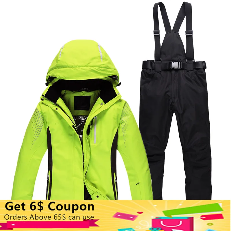 

New Ski Suits For Men And Women Outdoor Snowboard Ski Jacket Pants Male Female Hiking Jacket Couples/Lovers Winter Clothes Set