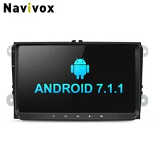 Navivox 9 дюймов 2 DIN ОЗУ 2G Автомобильный Мультимедийный Плеер withndroid7.1 видео плеер автомагнитола для автомобиля vw t5 B6 Гольф для Skoda GPS навигации