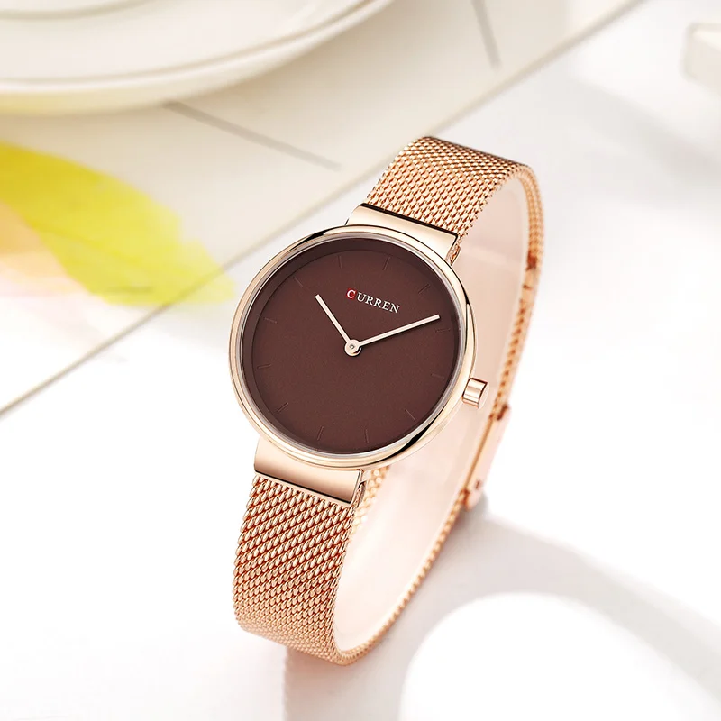 CURREN Wrist Watch Women Watches Luxury Brand Steel Ladies Blue Quartz Women Watches Sport Relogio Feminino Montre Femme 9016