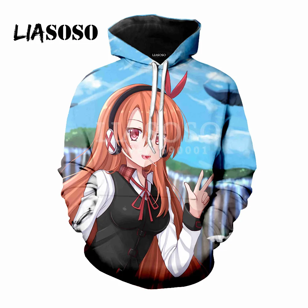 Liaseo 2018 аниме Akame Ga Kill модные повседневные 3D принты для женщин мужчин толстовки с