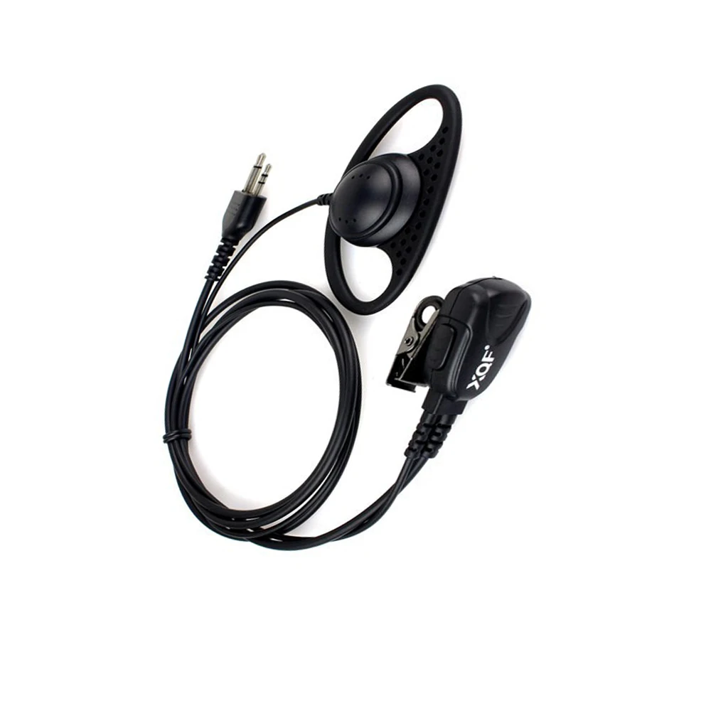 D Shape Ear Hook Headset Earpiece Headphone PTT for Midland Two Way Ham Radio GXT550 GXT650 75