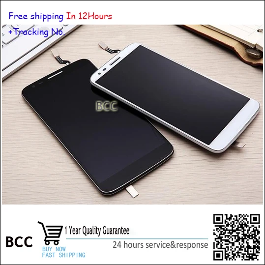 Top quality Black white Touch Screen LCD display with frame For LG G2 d802 d805 Test