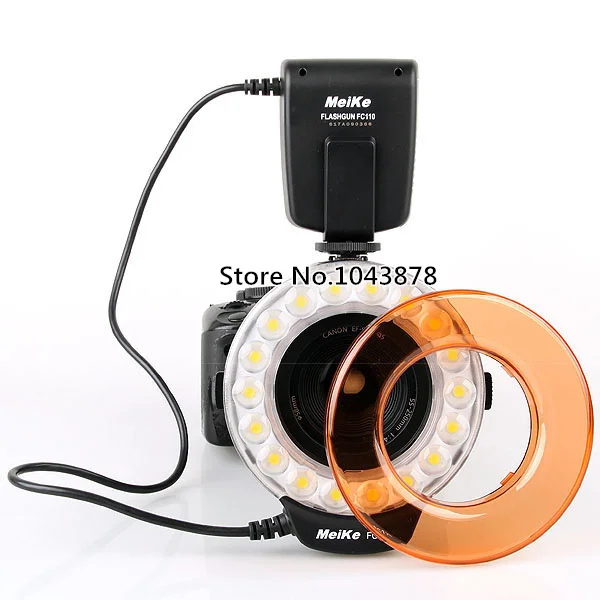 FC 110 светодиодная Кольцевая вспышка для Nikon D7000 D3100 D3000 D5000 D3200 D90 аксессуары