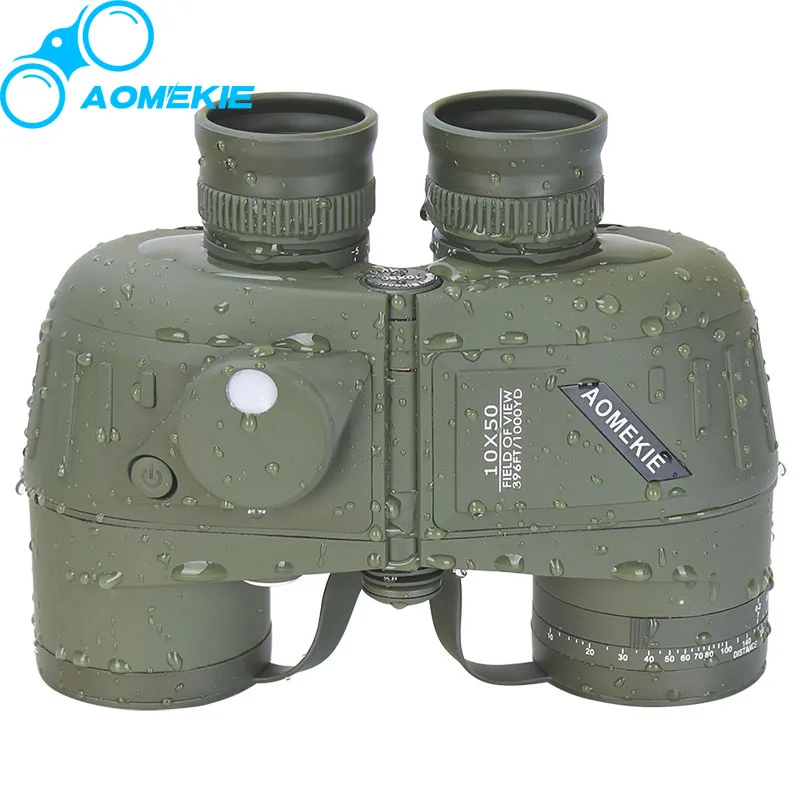 AOMEKIE 7X50/10X50 Binoculars HD BAK4 Prism Military