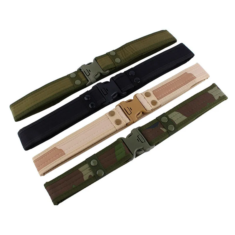 

Adjustable Tactical Waist Belt Heavy Duty Waist Support Outdoor Hiking Climbing Load Bearing Utility Waistband Webbing Belt