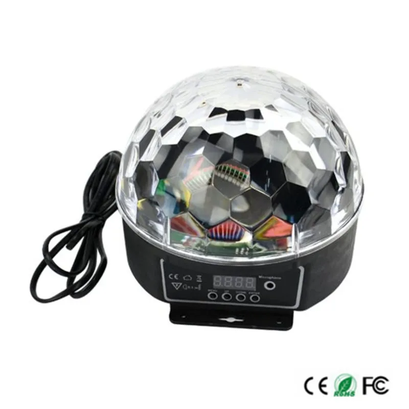 Новейший цифровой 20 Вт AC85 265V LED RGB Кристалл магический шар эффект света диско DJ