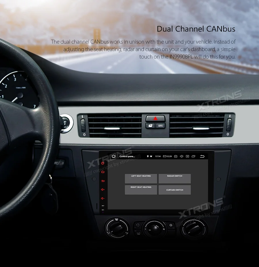 Perfect XTRONS 9" Android 9.0 Car Multimedia Stereo Player for BMW E90 E91 E92 E93 M3 Plug Play Design Radio GPS WIFI TPMS OBD NO DVD 3