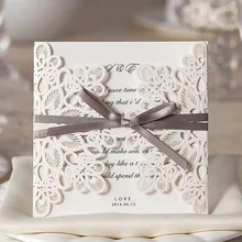 Wishmade 1 шт. свадебные приглашения карты образец приглашает с печатным внутренним листом конверт